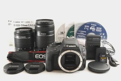 [2,246 Shots] Canon EOS Kiss X7 +18-55mm IS STM +55-250mm IS II from Japan #1958 - Image 1 of 4