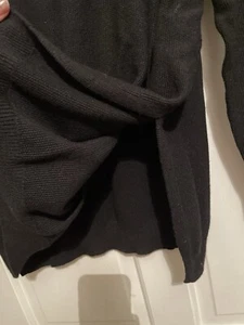 Boden black 55% Wool V-neck Loose Jumper Size Small (uK8-10) - Picture 1 of 6