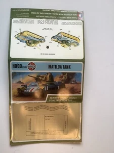 Airfix model kit - assembly instructions - Matilda Tank - Picture 1 of 2