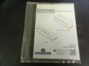 Land Pride SSP1572 SSP1584 SSP1596 SSP2596 SSP2510 Snow Pusher Operators Manual - Picture 1 of 5