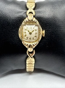 Bulova Women's Vintage Watch 10K Rolled Gold Plate Manual 17 Jewels Parts Repair - Picture 1 of 8
