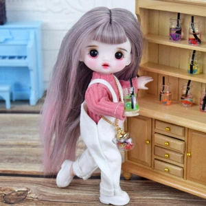 Mini 16cm Height Girl Doll Kids Toys Cute Doll with Clothes Full Set Finished - Picture 1 of 16