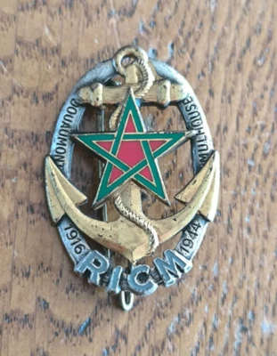 Insigne RICM Régiment Infanterie Chars de Marine / Drago G1933 /C114 - Photo 1/2