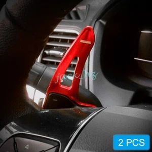 For Ford Explorer 2013-2019 Steering Wheel Paddle Shifter Extension Trims Red - Picture 1 of 7