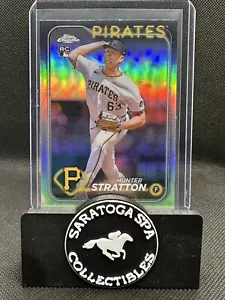 2024 Topps Chrome Update Series RC Refractor Hunter Stratton #USC137 Pirates - Picture 1 of 5