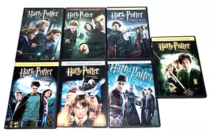Set 7 Harry Potter Movie Series Collection DVD Widescreen Addition EUC - Picture 1 of 8