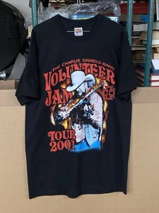 Vintage 2001 The Charlie Daniels Band Volunteer Jam Concert Tour Shirt Size L - Picture 1 of 16