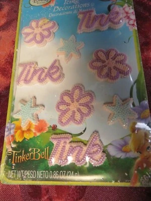 Wilton - #710-5110 TINKERBELL - Decoraciones de glaseado de Disney - 9 piezas/1 paquete - NUEVO Foto 1 de 4