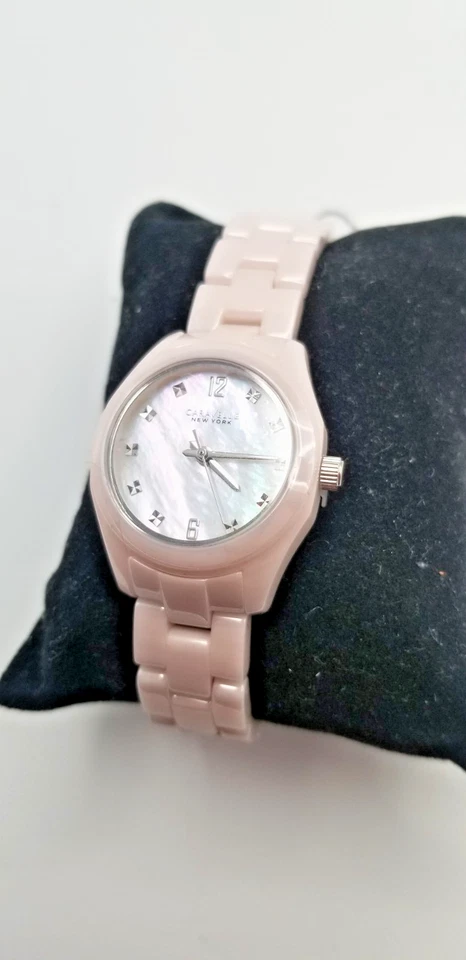 Caravelle (Bulova) - Nueva York - Cerámica rosa - Esfera madreperla - Totalmente nueva Foto 1 de 4