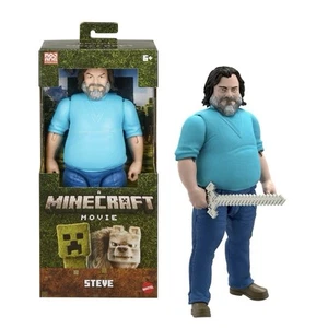 A Minecraft Movie Large-Scale 12" Inch Posable Steve Action Figure Toy IN HAND - Picture 1 of 2