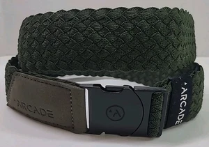 Arcade Belt Stretch Webbed Adjustable Metal Free Green OSFM - Picture 1 of 11