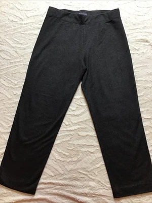 M&S Charcoal Jersey Elasticated Waist High Rise Leisure Pants Trousers - Sz 16 - Image 1 of 4