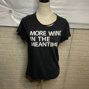 Camiseta Chaser Negra Estampado Gráfico Envejecido Manga Corta Cuello Redondo Talla Mediana - Imagen 1 de 4