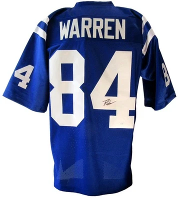 Tyler Warren Indianapolis Colts Pro-Style Custom Sewn Jersey JSA 201626 - Image 1 of 4