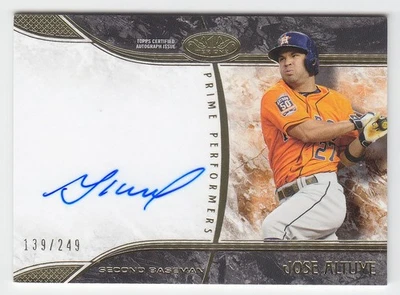 Jose Altuve 2016 Topps Tier One Prime Performer Auto #139/249 Astros Foto 1 de 2