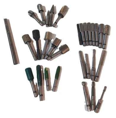 Shaped Carbide Burr Cutting Tool Die Grinder Bits Lot of 30 Fullerton Jarvis EUC - Image 1 of 4