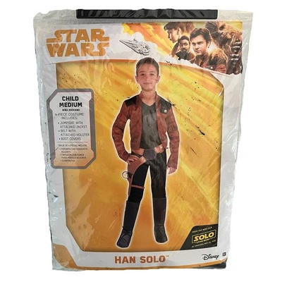 Disney Star Wars Хан Соло 4 изделия детский костюм Хэллоуин ребенка средний 8-10 новый - Изображение 1 из 3