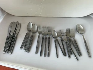 La Senda by Hanford Forge Stainless Steel 20 Piece Set, Made in Korea - Picture 1 of 15