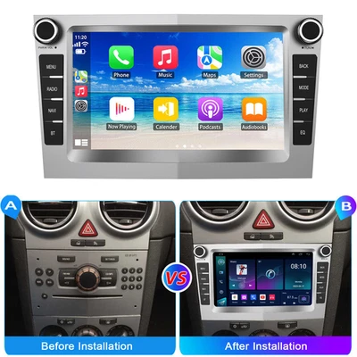 Apple CarPlay For Vauxhall Corsa C D Astra Zafira Android 14 Car Stereo GPS Nav - Image 1 of 4