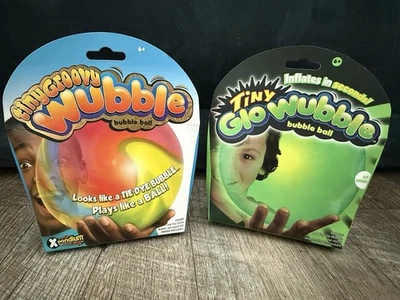 (2) Qty Tiny Groovy + Glo Glow Wubble Bubble Ball Balls BRAND NEW FACTORY SEALED - Image 1 of 4
