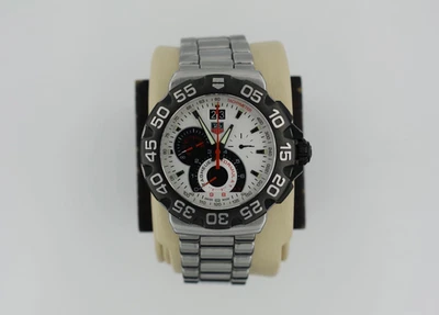 Tag Heuer CAH1011.BA0854 Mens Formula 1 Chronograph Watch White Red Black Silver - Image 1 of 4