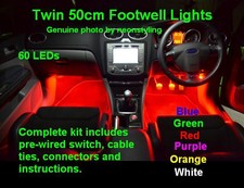 1x FORD FOCUS MK1 1.6 264 42mm BLU INTERNI LAMPADINA CORTESIA LED UPGRADE LUCE XE9