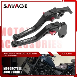 CNC Short Brake Clutch Levers for HONDA CMX1100 Rebel 1100/Touring 2024 2025 - Picture 1 of 11