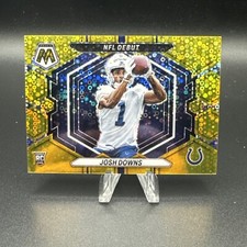 2023 Panini Mosaic Josh Downs Gold Mosaic Prizm RC Rookie #8/10 Colts