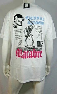 T-shirt uomo taglie forti limitata stampa schiena mappa termica cotone bianco taglia 2XL MTJ26-1 - Foto 1 di 7