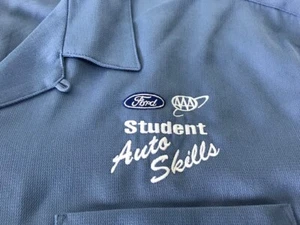 Ford/AAA Student Autoskills Dress Shirt - Medium Blue - Short Sleeve - XL - Picture 1 of 3