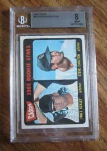 Steve Carlton 1965 Topps #477 ROOKIE Card Graded BVG 8 NM-MT MLB Cardinals - Bild 1 von 2