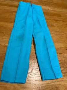 vintage teal pleated pants size girls 7 - Picture 1 of 3