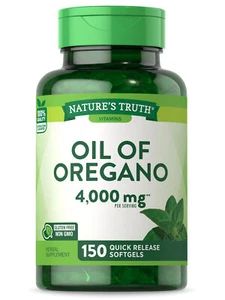 Oil of Oregano Softgels 4000 mg | 150 Count | Non-GMO | by Nature's Truth - Picture 1 of 7