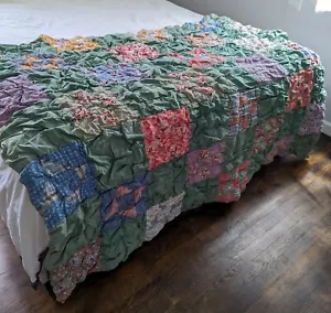 Vintage handgefertigte Quilt kleiner Zwilling 4' - Bild 1 von 24