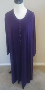 Womens Dress NEW Size 4XL Merona Phantom Grape Tunic Dress Plus Size Shirt Dress - Picture 1 of 5
