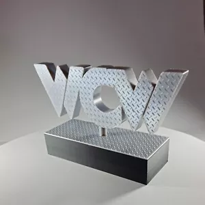 WCW Wrestling Display Diorama Stampato in 3D Logo Set Palco Accessori. - Foto 1 di 9