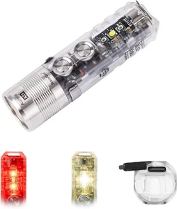 RovyVon A26 EDC Flashlight Rechargeable USB C LED(Red/White/Red Sidelights) - Picture 1 of 8