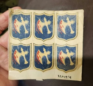 ORIGINAL WW2 US 272nd Infantry Regiment Helmet Decal Set - Picture 1 of 1