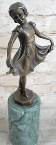 erotische Ballerina signiert Bronzefigur Bronzeskulptur Bronze Figur Deal - Picture 1 of 10