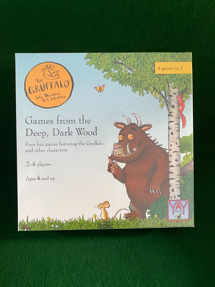 THE GRUFFALO  GAMES FROM THE DEEP DARK WOOD 4 GAMES IN 1 ~ NEW AND SEALED - Image 1 of 3