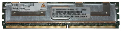 RAM 2GB Qimonda QF06101004 2xR4 PC2-5300F-555-CFD-3S-B ECC FB-DIMM DDR2-667 - Immagine 1 di 2