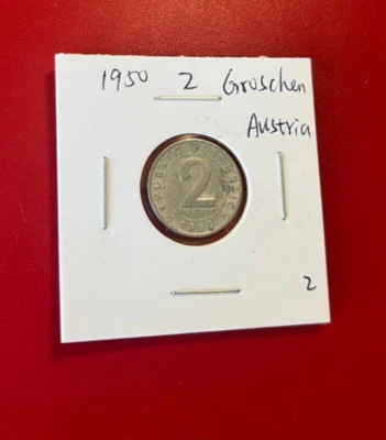 1950 2 GROSCHEN AUSTRIA COIN - NICE WORLD COIN !!! - Image 1 of 2