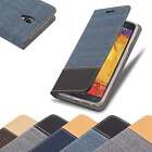 Hülle für Samsung Galaxy NOTE 3 NEO Schutzhülle Cover Case Tasche Etui Jeans