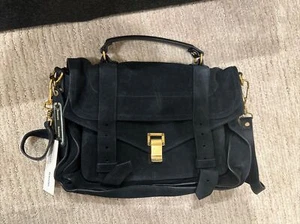 PROENZA SCHOULER Suede Medium PS1 Satchel Crossbody NWT - Picture 1 of 6
