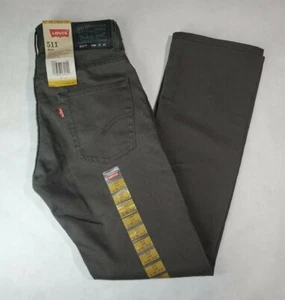 Nuevos Jeans Levi's 511 Para Niños Ajustados Calce Ajustado Gris Denim Nuevos con Etiquetas - Imagen 1 de 6