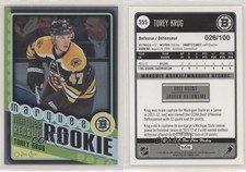 2012-13 O-Pee-Chee Black Rainbow Foil /100 Torey Krug #555 Rookie RC