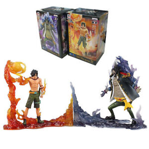 Anime One Piece ACE VS Marshall·D·Teach Action Figure Collection Toys Gifts Box