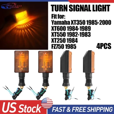 2pcs Rear Lights Signal Turn For Yamaha XT350 XT600 XT550 XT250 FZ750 Indicators - Image 1 of 4