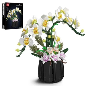 Mould King 24108 Orquídea Flores Artificiales Modelo Decoración Bloque de Construcción Juguete - Imagen 1 de 5