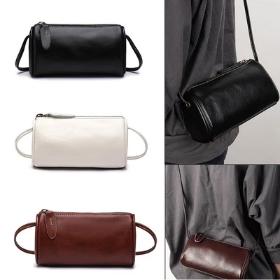 Women's Leather Boho Bag Shoulder Bag Crossbody Bag Pillow Bag Boston Handbag - Image 1 of 4